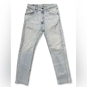 Wrangler Men’s Straight Leg Jeans Light Wash Denim Size 30x32